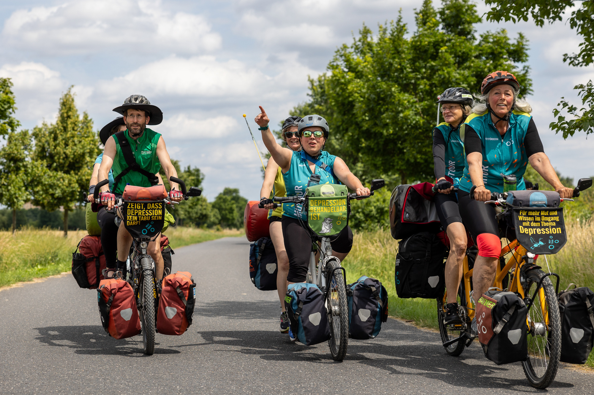Die Tandems der MUT-TOUR unterwegs für mehr Mut und Offenheit bei psychischen Erkrankungen
