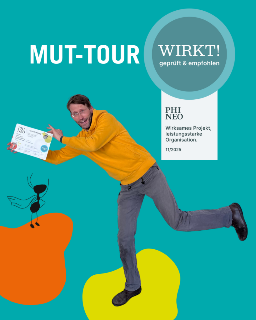 MUT-TOUR erhält Phineo wirkt Siegel