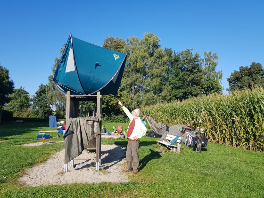 Zelten unter freiem Himmel